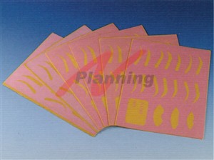 練習用シリコンラバーシート 眉＆唇（ジャイアントサン）